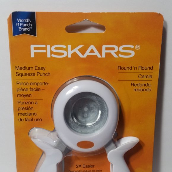 Fiskars Medium Easy Squeeze Punch Round n Round - Picture 2 of 7